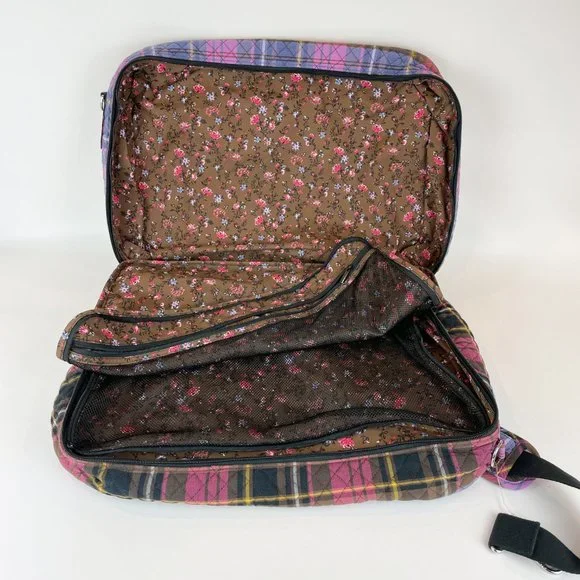 Vera Bradley Lay Flat Weekender Cozy Plaid - Picture 10 of 12